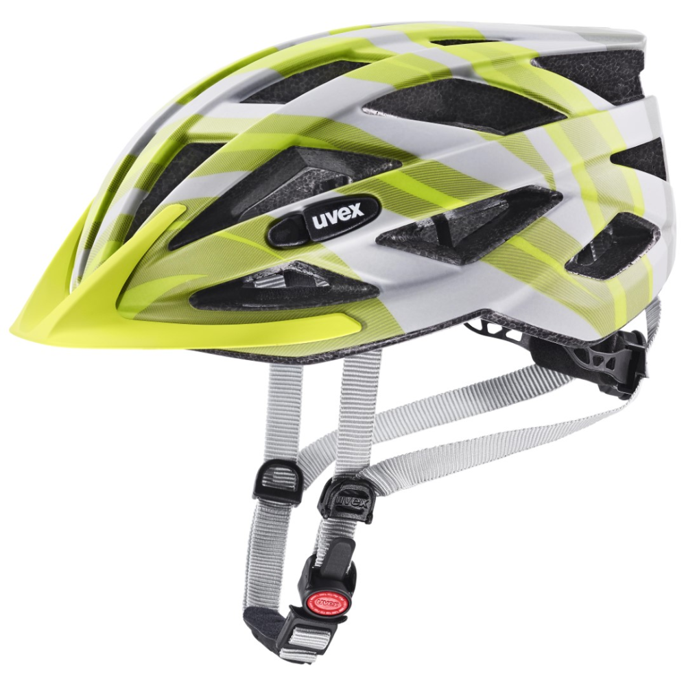 UVEX Helm air wing cc, grey-lime matt, 56-60