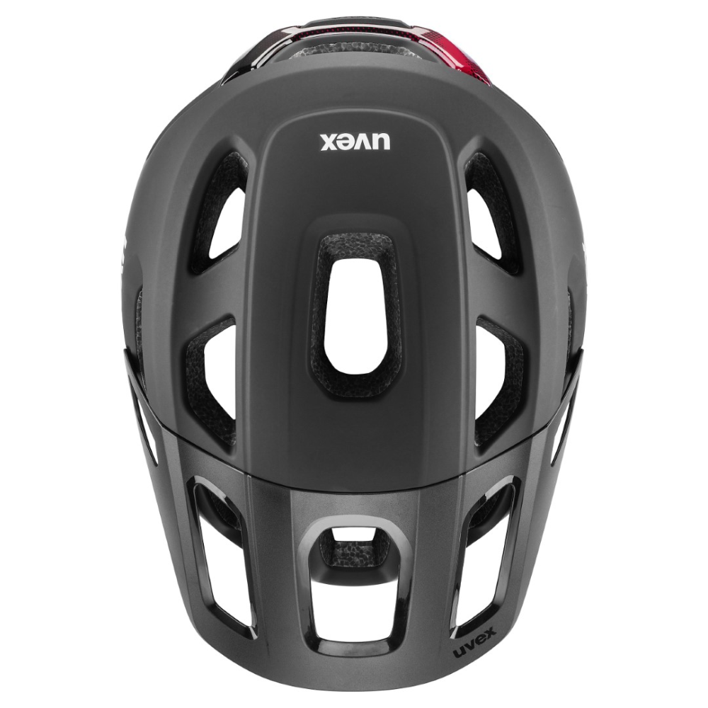 UVEX Helm react MIPS, black-ruby red, 56-59 (M)