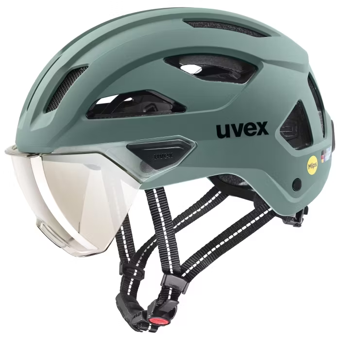 UVEX Visierhelm stride visor MIPS, sage green matt, 56-59cm