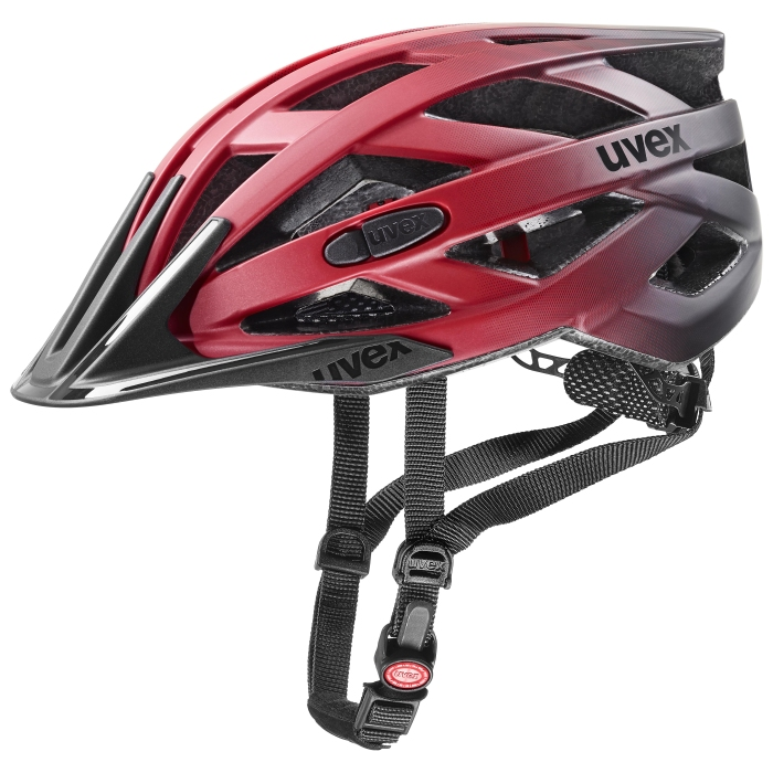 UVEX Helm i-vo cc, red-black matt,  52-57